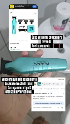 Máquina de acabamento profissional (wmarck) (usada)