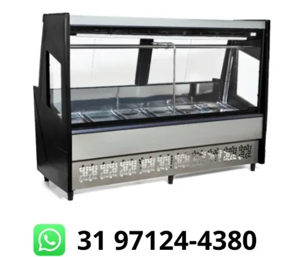 Balcão de Açougue Preto 2M Polar