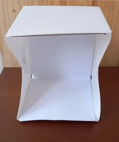 Mini Estúdio Fotográfico Portátil Box Led Dobrável Fundo