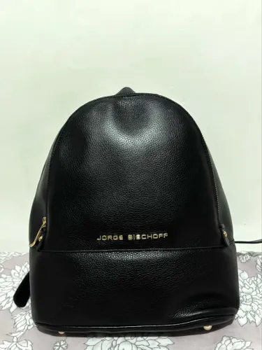 Mochila Jorge Bischoff Original - Couro legítimo | Nova, com nota e etiqueta