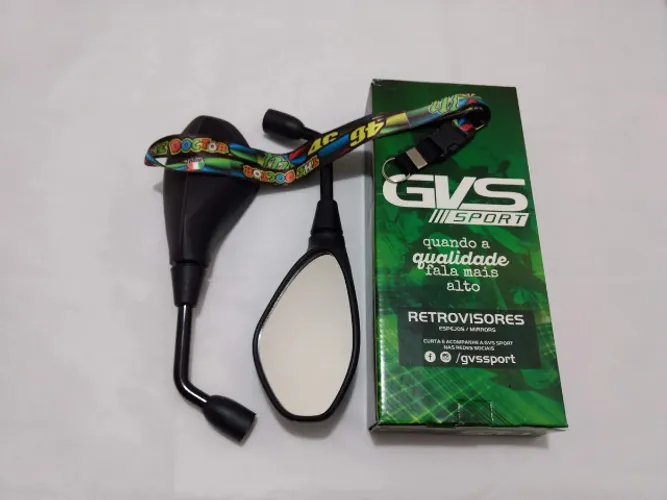 Retrovisor Bmw F800 Gvs Lente Comum Fixo Titan 160 Par