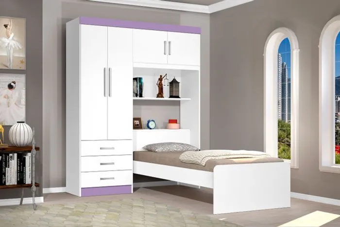 Quarto roupeiro modulado solteiro