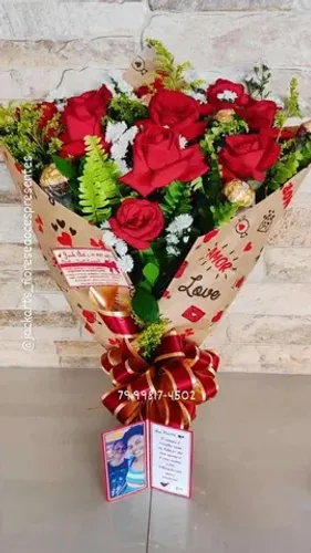 Buquê de Flores naturais, rosas, girassóis, presente para qualquer ocasião