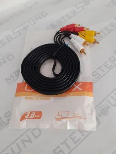 Cabo. 3rca macho  X 3rca macho . Com. 3 metros. Novo.