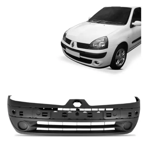Parachoque Renault Clio 2003 à 2005 - Preto Liso - Loma 