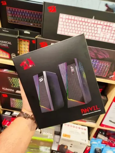 Caixa de Som Gamer Redragon Anvil RGB - Nova Lacrada - Parcelamos Sem Juros