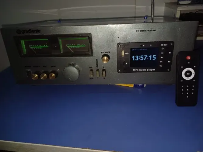 Reciever Gradiente 80/80 W Bluetooth / Relogio Todo Novo Por Dentro