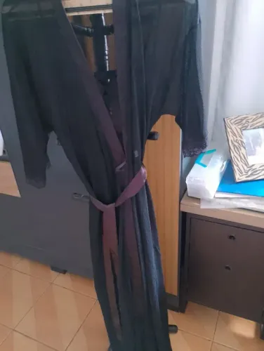 Camisola de renda preta e penhoir SEM USO, DARLING TAMANHO P