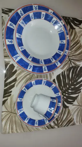 Aparelho de jantar 16 peças azul e branco