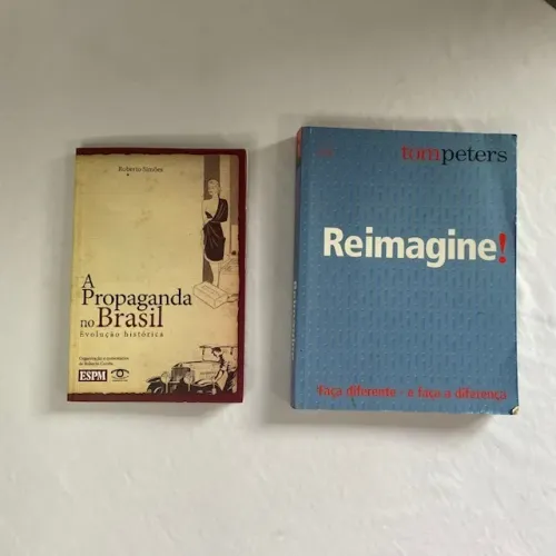 Kit 2 Livros Publicidade e Administração (A Propaganda no Brasil + Reimagine!)