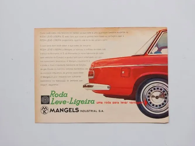 DKW Vemag Fissore, Roda Mangels Leve, Catálogo Encarte Folder