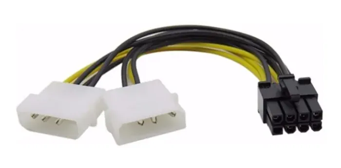 Cabo adaptador 8 pinos fonte placa de video