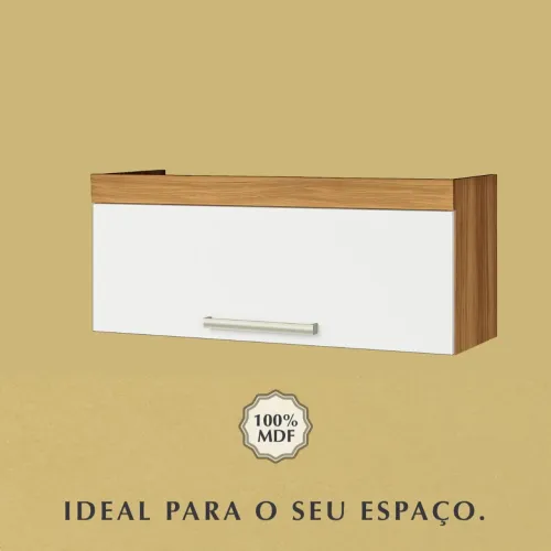 ARMÁRIO DE GELADEIRA AÉREO 1 PORTA - BURGUESA 100% MDF