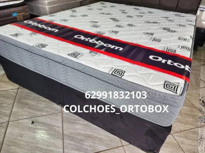 Base e Colchão Queen size de espuma D45 da Ortobom