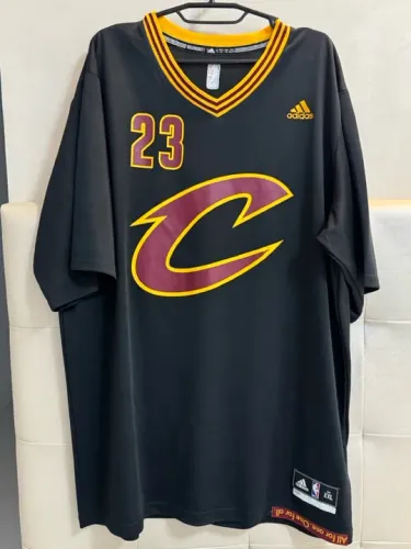 Raríssima! Camisa Adidas Swingman Cleveland Cavaliers Preta 2016 T.2XL #23 JAMES