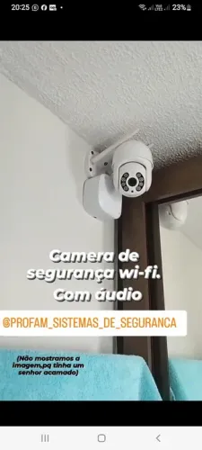Câmera de Segurança Wi-Fi com Áudio
