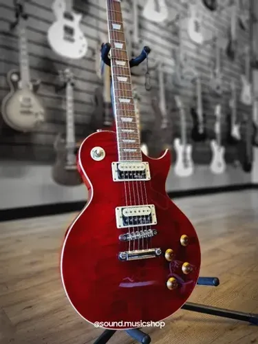 Guitarra Les Paul Vintage V100 TWR Trans Wine Red