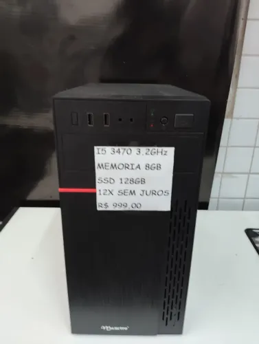 Computador Usado I5 3470 3.2GHz, 8GB DDR3, SSD 128GB, até 12x sem juros