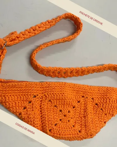 Pochete de crochê 