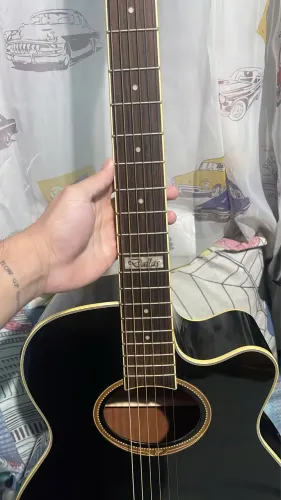 Violão tagima dallas preto + case (capa de violão) 