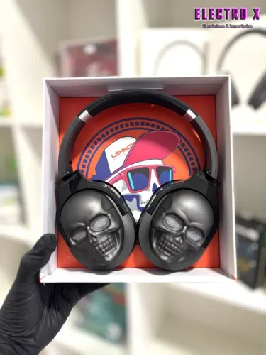 FONE HEADPHONE BLUETOOTH CAVEIRA C/LED