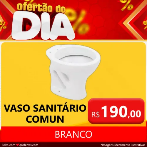 VASO SANITÁRIO BRANCO NOVO - INMETRO