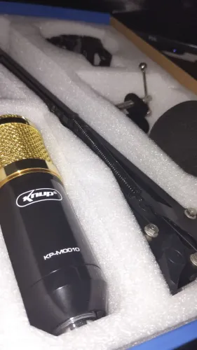 Microfone condensador Knup KP-M0010