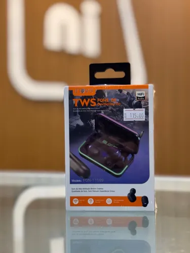 Fone de Ouvido TWS Inova - Com Power Bank p/ Celular