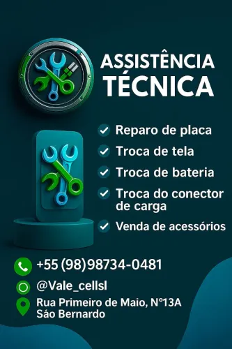 Assistência técnica para reparos de aparelhos celulares e tablets