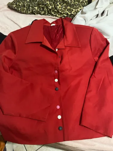Casaco feminino vermelho