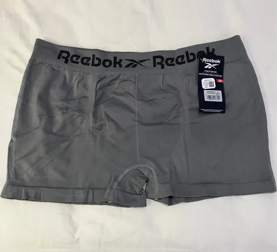 Cueca Boxer Reebok Cinza GG - Microfibra Sem Costura