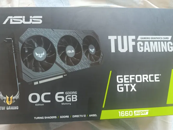 Placa de vídeo 1660 super com caixa TUF 3 OC Edition