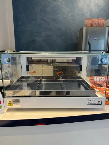 Estufa branca (luz de led)