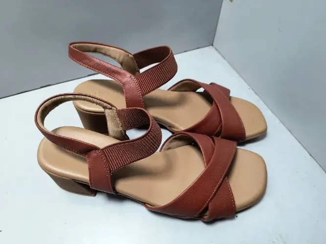Sandalia Media Usaflex Marrom T 38