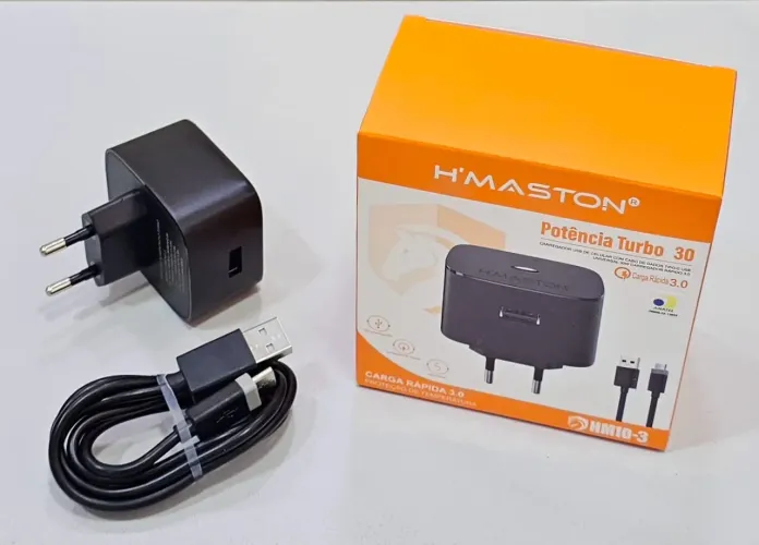 Carregador H'MASTON Potência Turbo 30 - Carga Rápida