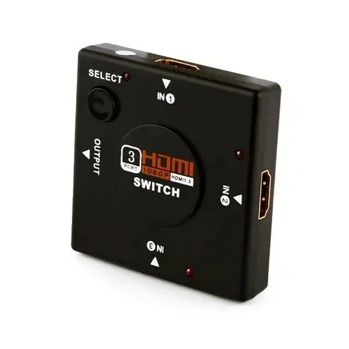 Switch Hdmi Extensão Hub Hdmi 3 portas Tv e Notebook