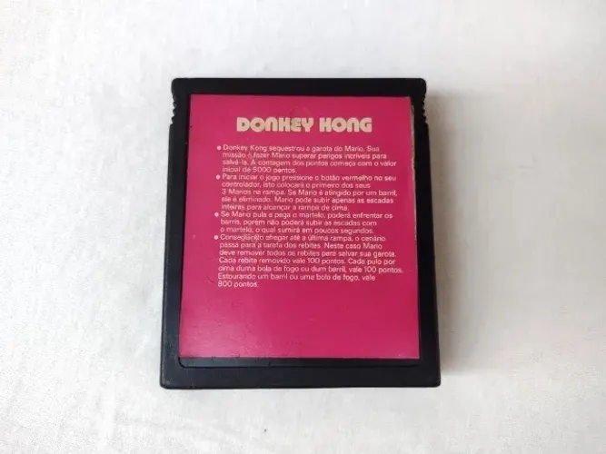 Cartucho Com 2 Jogos Atari - Donkey Kong / Dragon Fire