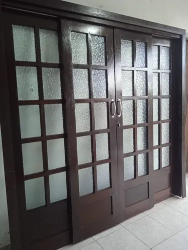 Porta Janela de madeira itaúba 