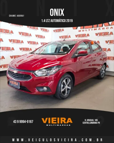 Chevrolet Onix LTZ 1.4 Automático 2019 - Completo, Conforto e Tecnologia!