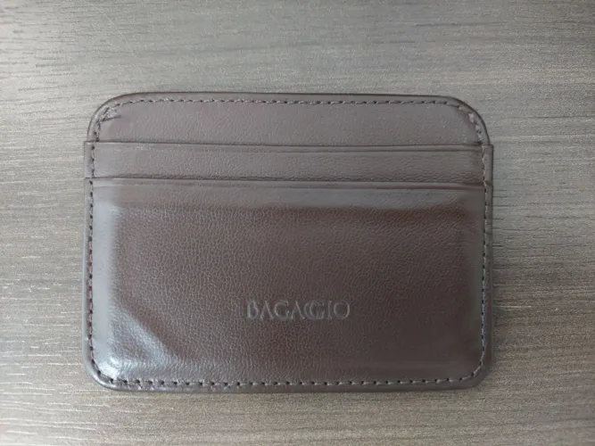 Porta Cartão Masculino de Couro Bagaggio com RFID