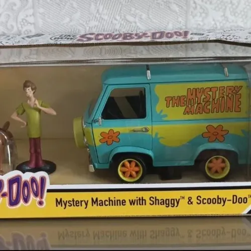 Miniatura Mystery Machine Scooby-Doo com Shaggy