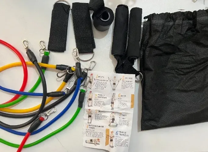 Kit de elásticos extensores p/ exercícios