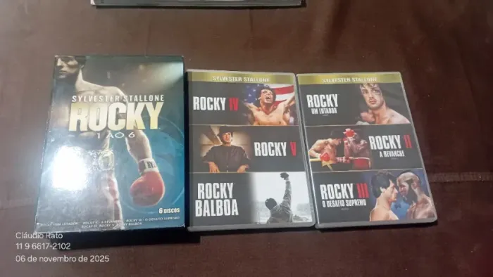 Box DVD Rocky Balboa 1 ao 6 - Nunca usado