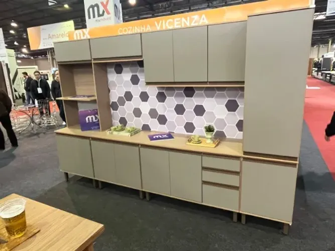Armário de Cozinha Completo 6 Módulos Torre com 2 Nichos (Novo) Entrega Grátis!