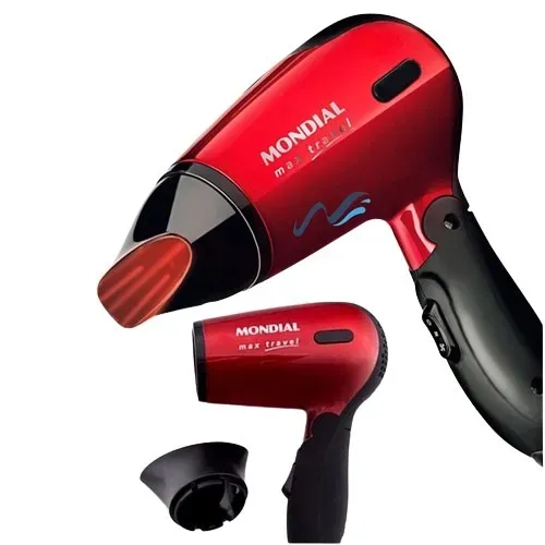 Secador De Cabelo Mondial Max Travel Bivolt Dobrável 1.200w