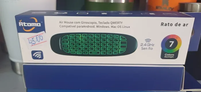 Air Mouse com Giroscópio e Teclado QWERTY