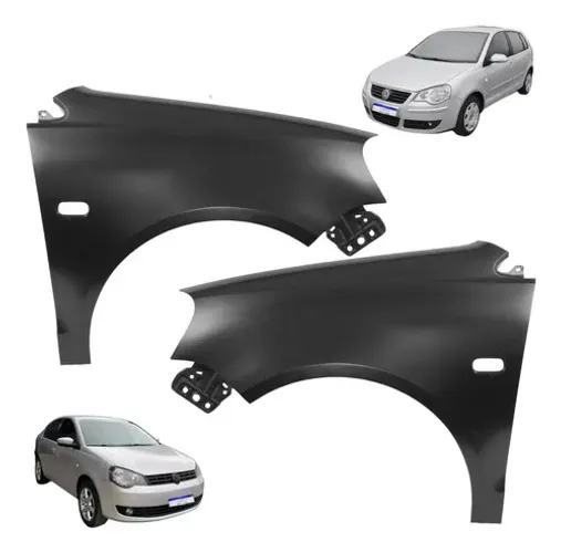 Paralama Vw Polo 2007 2008 2009 2010 2011 2012 Novo