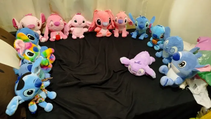 Coleção Stitch e Angel - Pelúcias