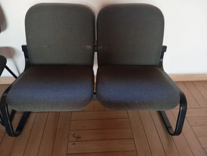 Cadeiras para escritório dupla