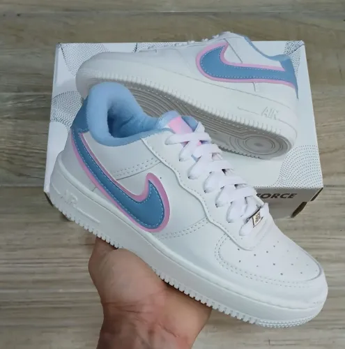 Tênis airforce 1 feminino -branco detalhes lilás  verão carnaval 2026